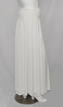 Load image into Gallery viewer, White Rich Drapery Spandex Extra Long Floor Length Skirt
