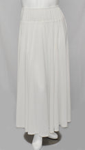 Load image into Gallery viewer, White Rich Drapery Spandex Extra Long Floor Length Skirt
