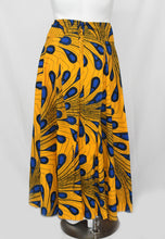 Load image into Gallery viewer, Yellow Blue Splash Red Dutch Hollandais  Fabric Floor Length Maxi Skirt
